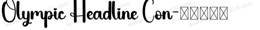 Olympic Headline Con字体转换